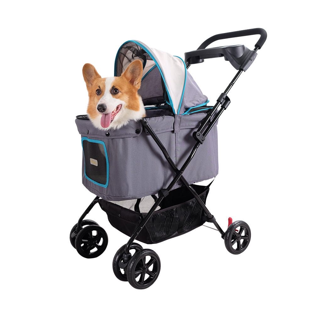 Easy Strolling Pet Buggy - Simple Gray by Ibiyaya