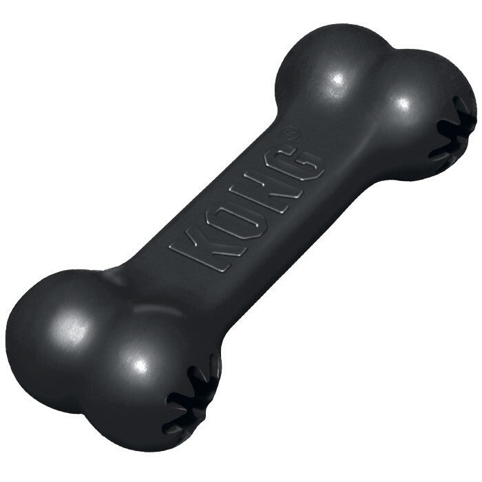 KONG Extreme Rubber Goodie Interactive Treat Holder Bone Dog Toy