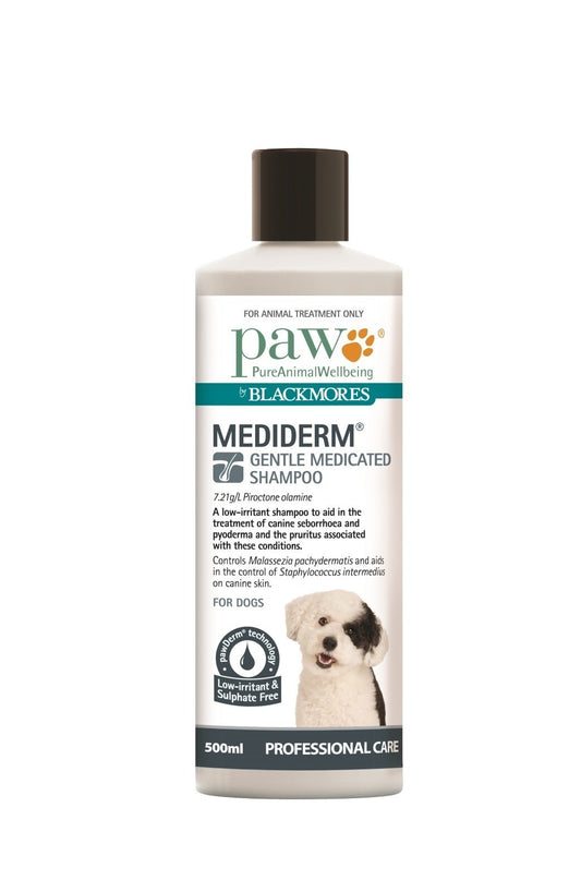 PAW by Blackmores MediDerm Gentle Medicated Shampoo for Dogs - 500ml