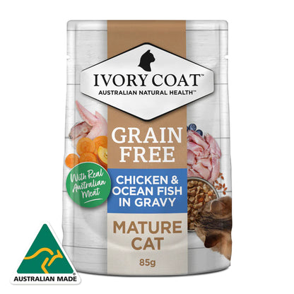 Ivory Coat – Pouches – Adult Cat – GRAIN FREE