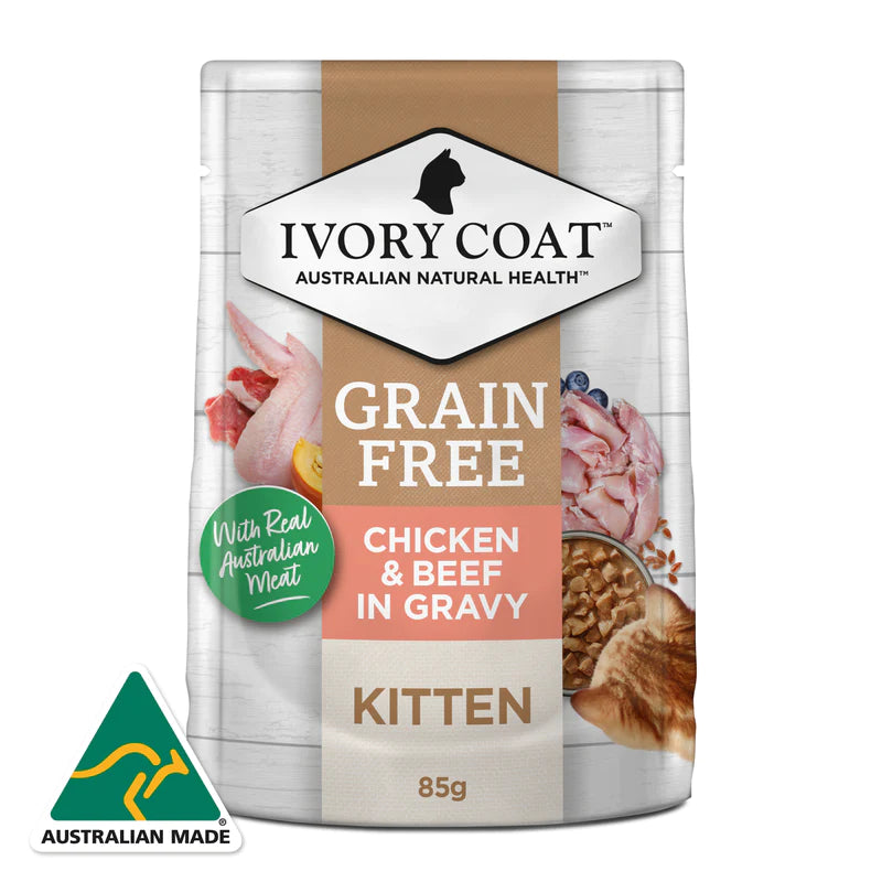 Ivory Coat – Pouches – Kitten – GRAIN FREE