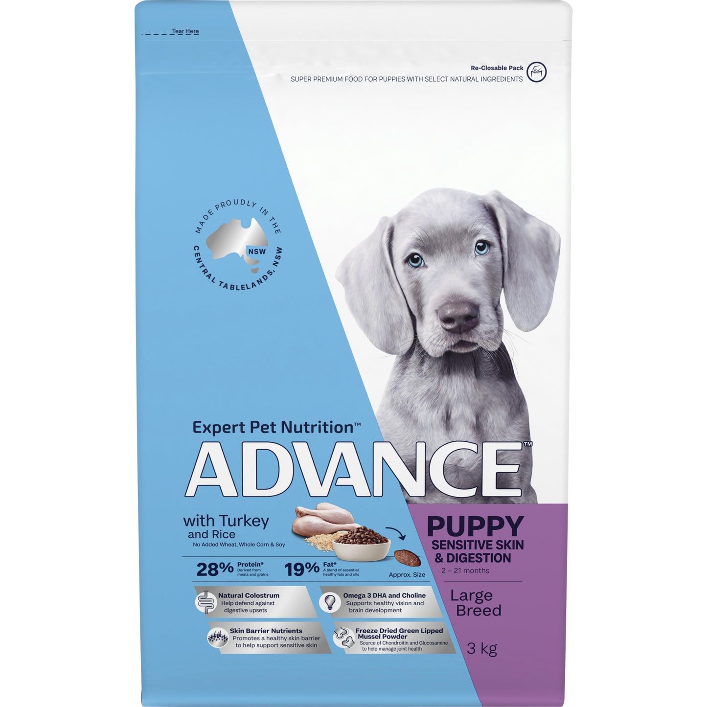 Advance – Puppy – Sensitive Skin & Digestion – Large Breed