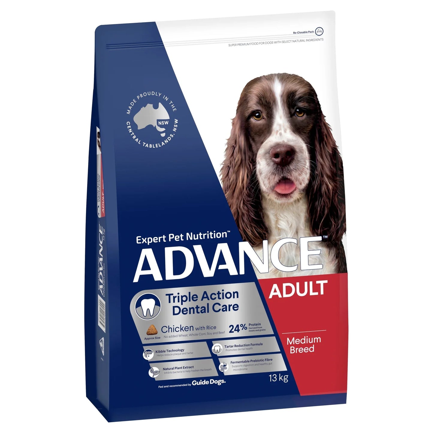 Advance – Adult Dog – Medium Breed – Triple Action Dental Care - 13kg