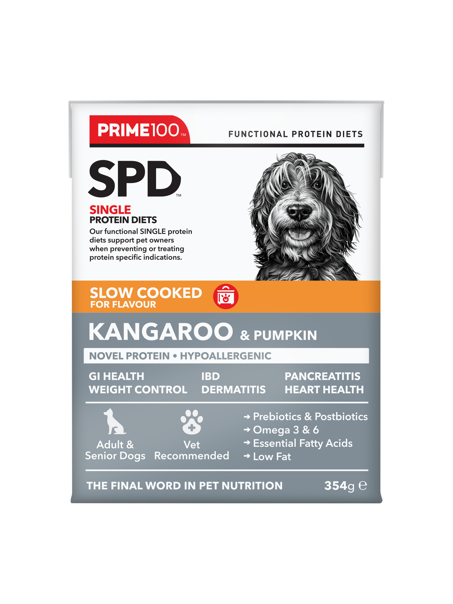 Prime100 – SPD Slow Cooked Kangaroo & Pumpkin