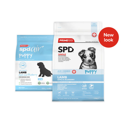 Prime100 – SPD Air Dried – Lamb, Apple & Blueberry – Puppy