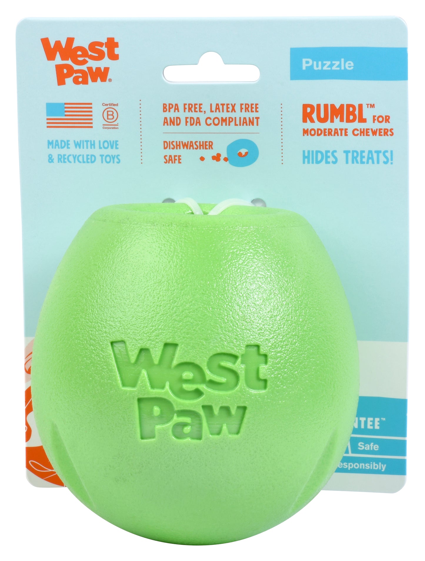 West Paw Rumbl Dog Toy