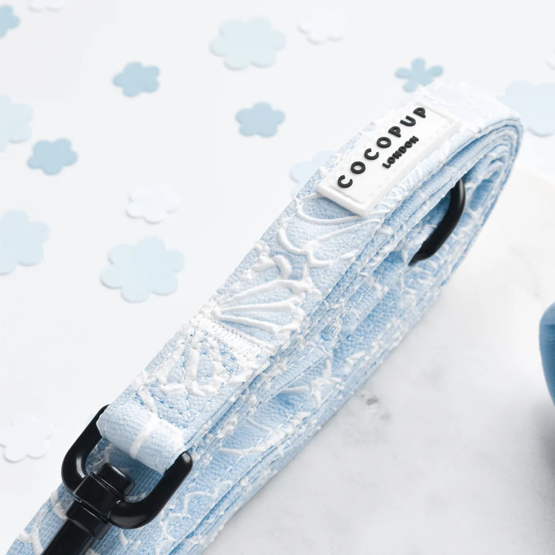 Cocopup London – LUXE Dog Lead – Baby Blue Flower