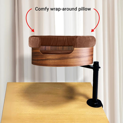 Desk Nest Wrap-Around Pillow in Coffee or Cream