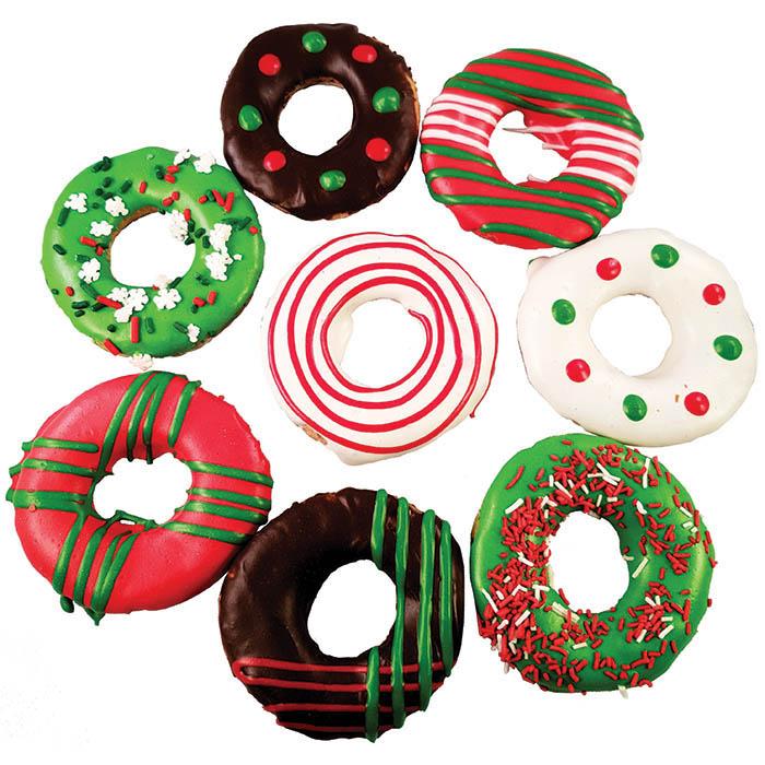 Huds and Toke – Little Christmas Doggy Donuts - 40 Pack