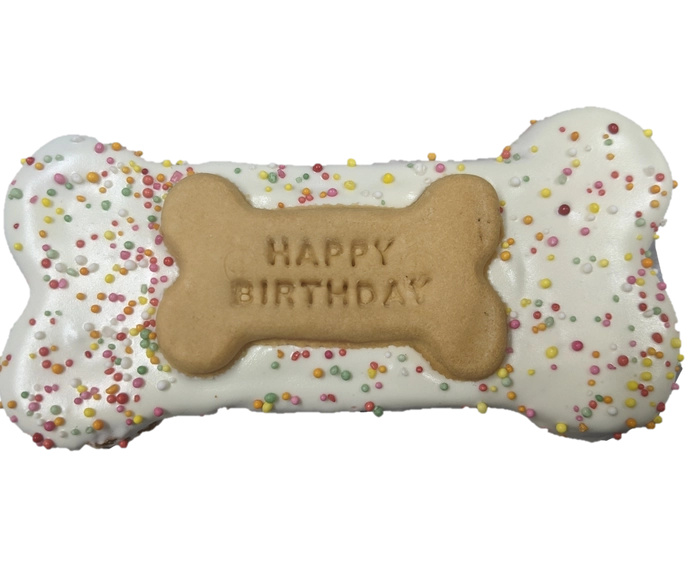 Huds And Toke – Happy Birthday Bone Cookie – Blue