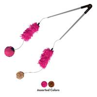 KONG Teaser Tweezerz Cat Wand Toy in Assorted Colours Bulk