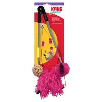 KONG Teaser Tweezerz Cat Wand Toy in Assorted Colours Bulk