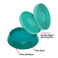 KONG Licks Spinz Spinning Food Bowl for Cats and Dogs