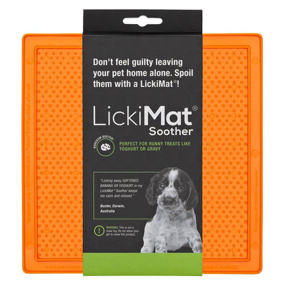 Lickimat Soother Original Slow Food Licking Mat for Cats & Dogs