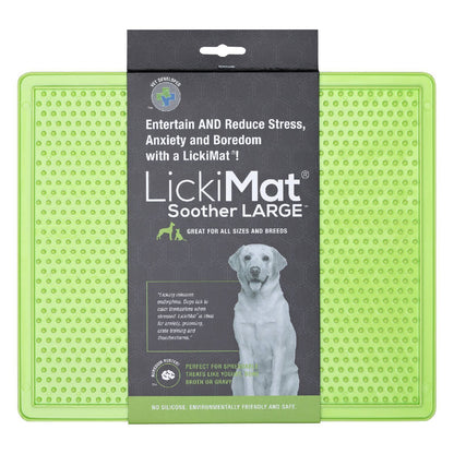 Lickimat Soother Original Slow Food Licking Mat for Cats & Dogs New Style Large