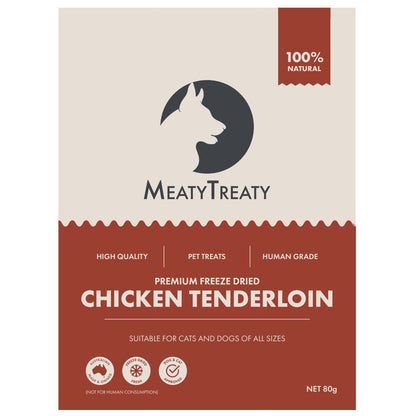 Meaty Treaty Freeze Dried Chicken Tenderloin 80g