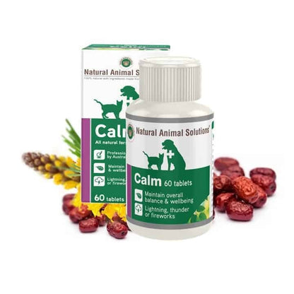 Natural Animal Solutions - Calm - 60 or 30 Pack Tablets by Natural Animal Solutions