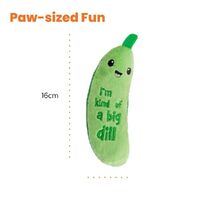 Petstages Crunchy Pickle Kicker Catnip Cat Toy