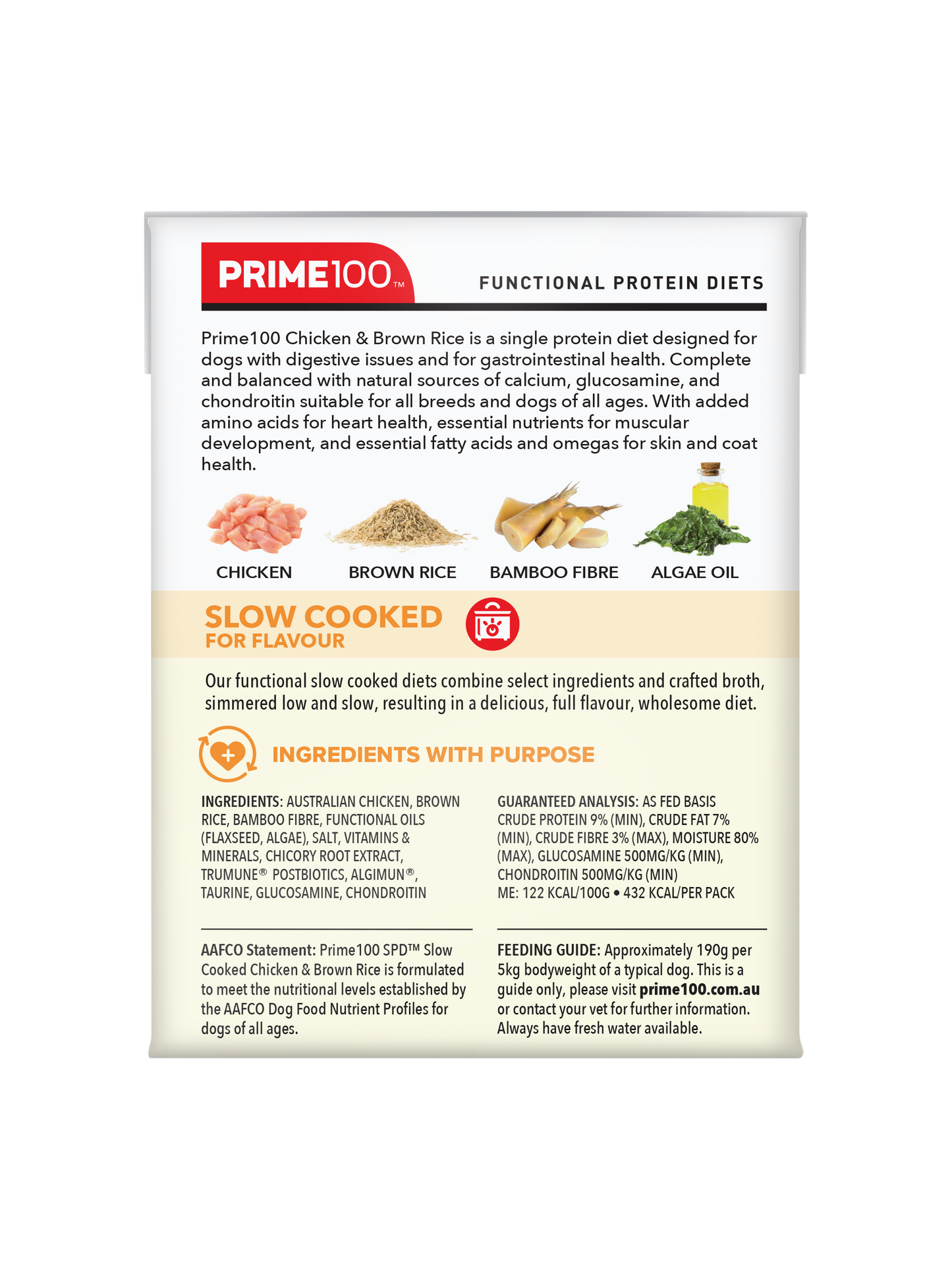 Prime100 – SPD Slow Cooked Chicken & Brown Rice