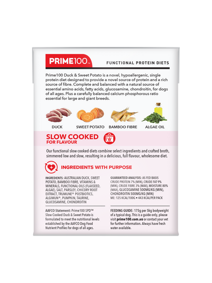 Prime100 – SPD Slow Cooked Duck & Sweet Potato