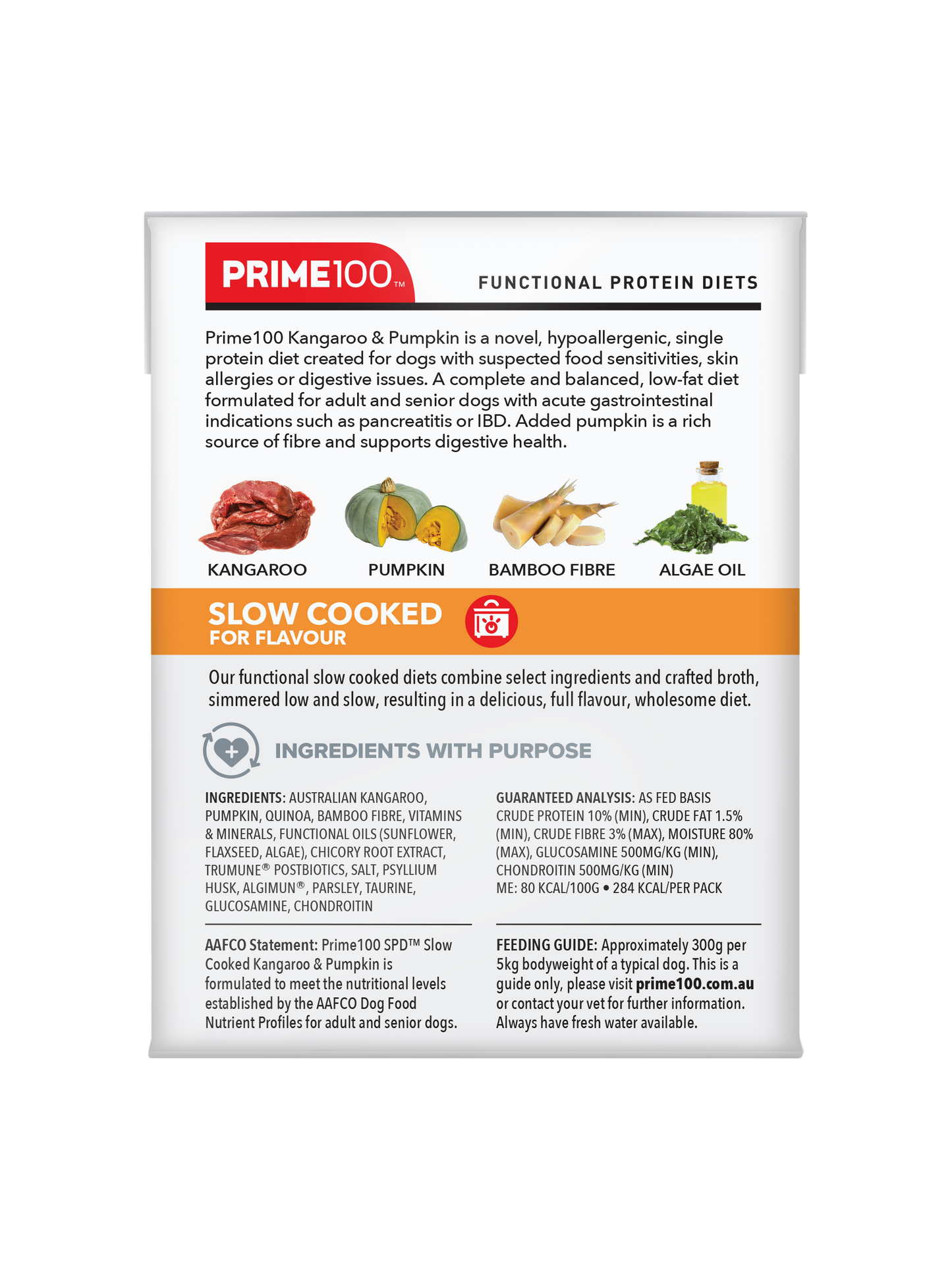 Prime100 – SPD Slow Cooked Kangaroo & Pumpkin