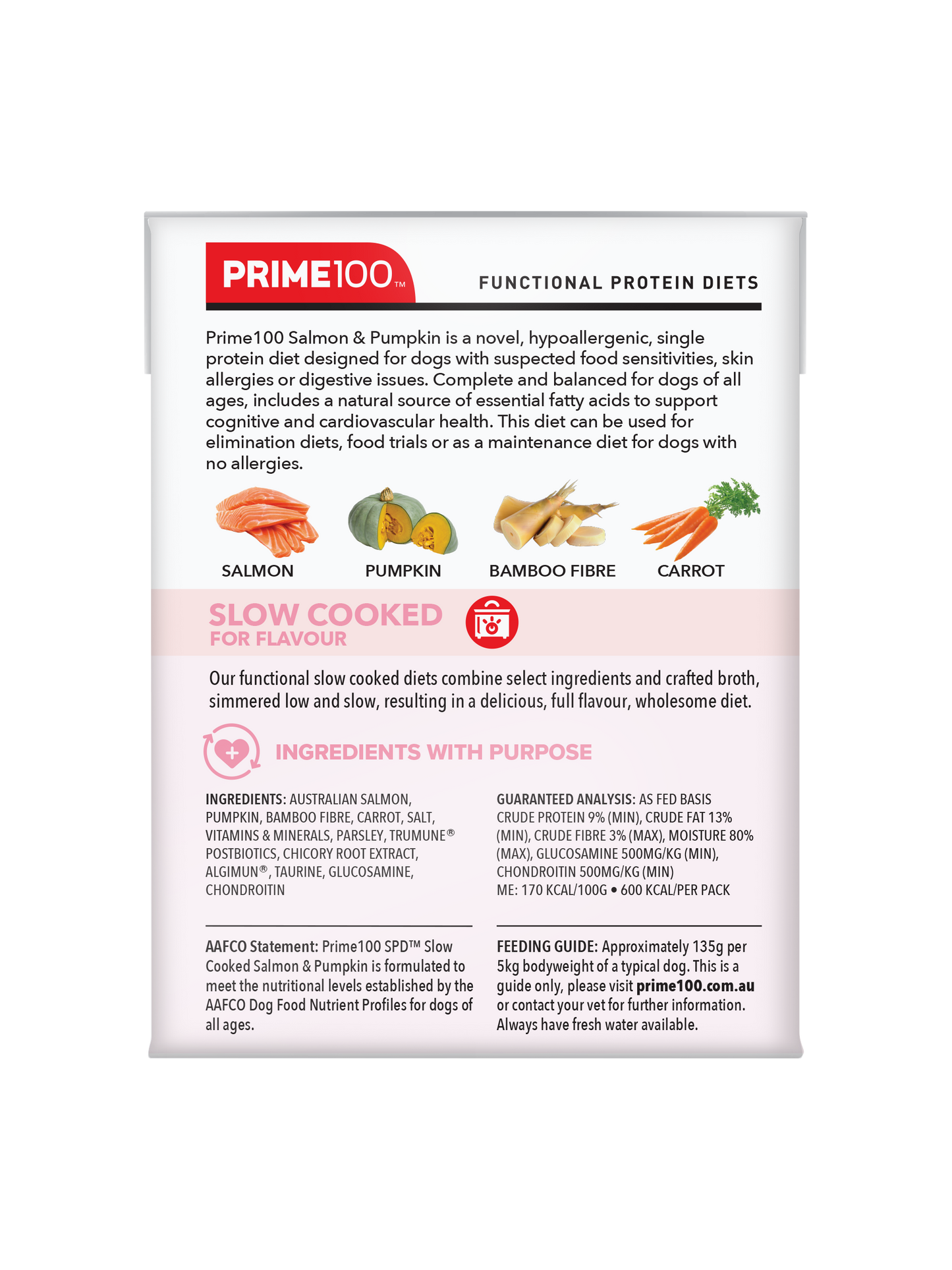 Prime100 – SPD Slow Cooked Salmon & Pumpkin