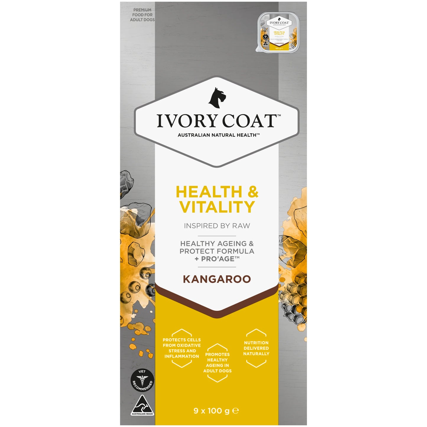 Ivory Coat – Wet Food Trays – Adult Dog – Inspired By Raw – Health & Vitality