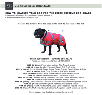 ZeeZ – Waterproof Supreme Dog Coat – Oil Skin/Black