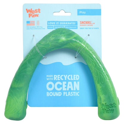 West Paw Seaflex Recycled Plastic Tug Dog Toy - Snorkl