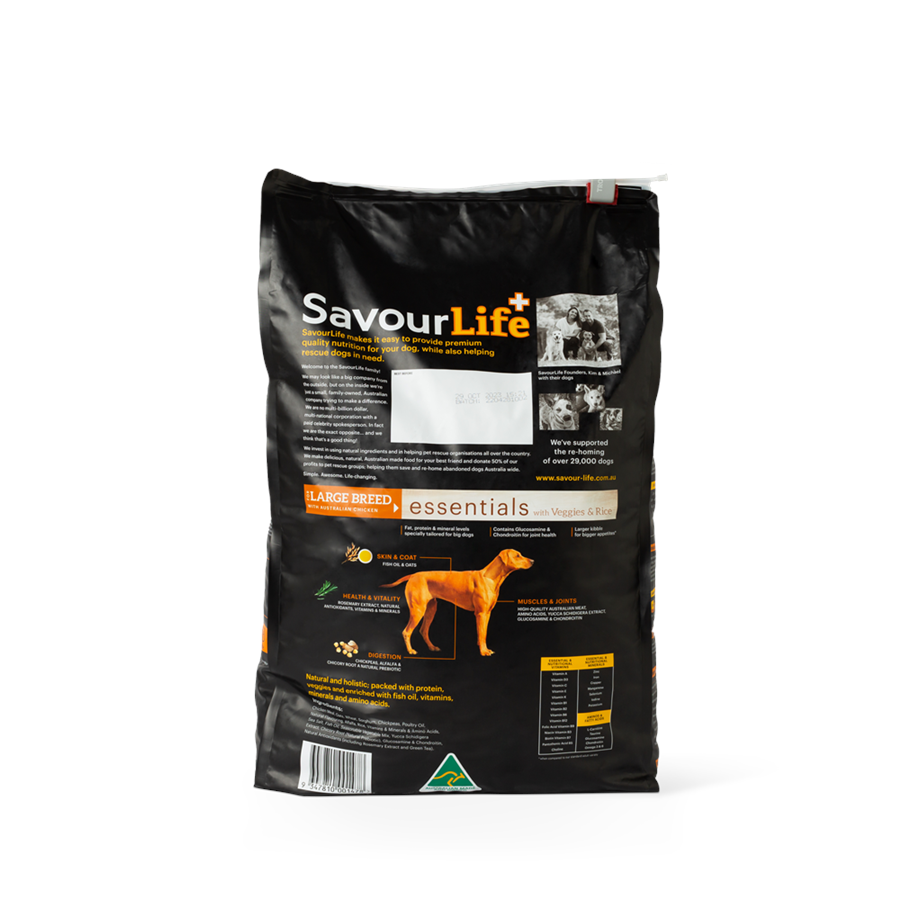 SavourLife – For Large Breed Adult Dog – Essentials – Australian Chicken 15kg