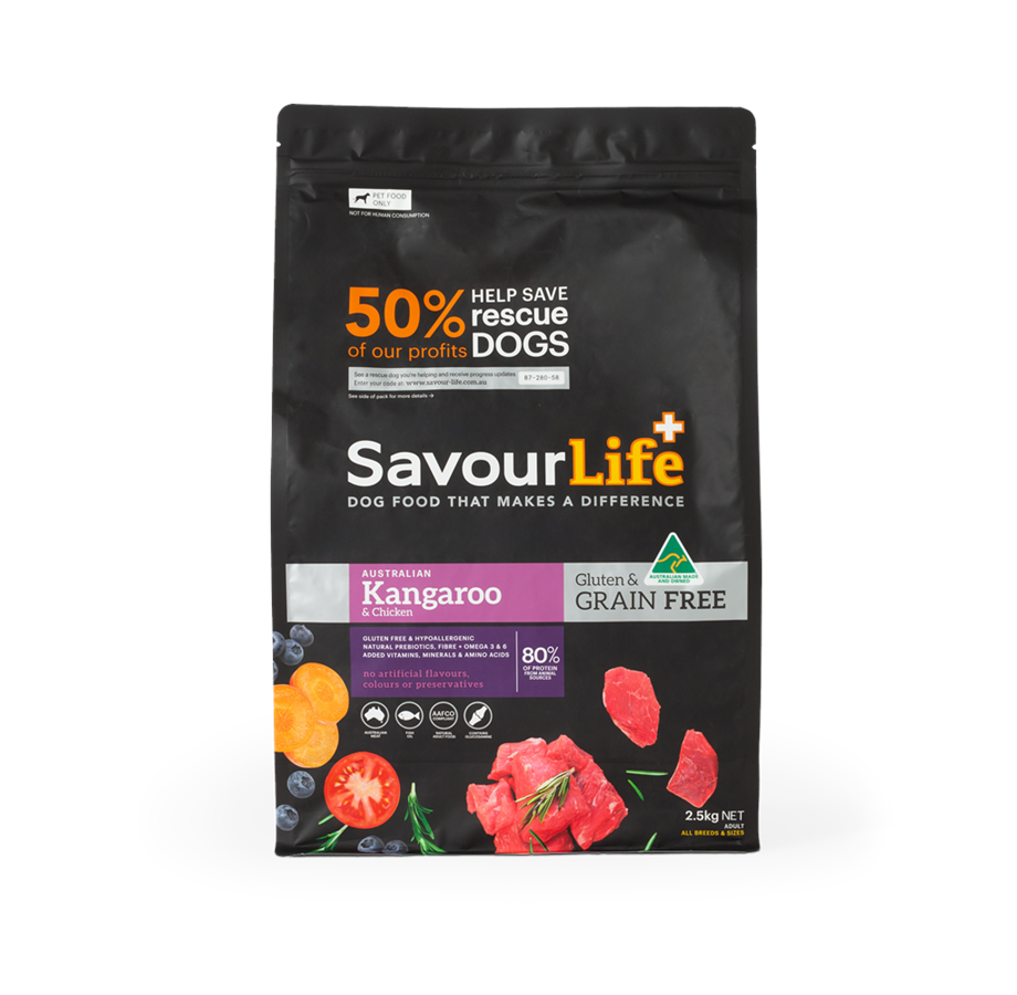 SavourLife – Adult Dog – GRAIN FREE – Australian Kangaroo & Chicken