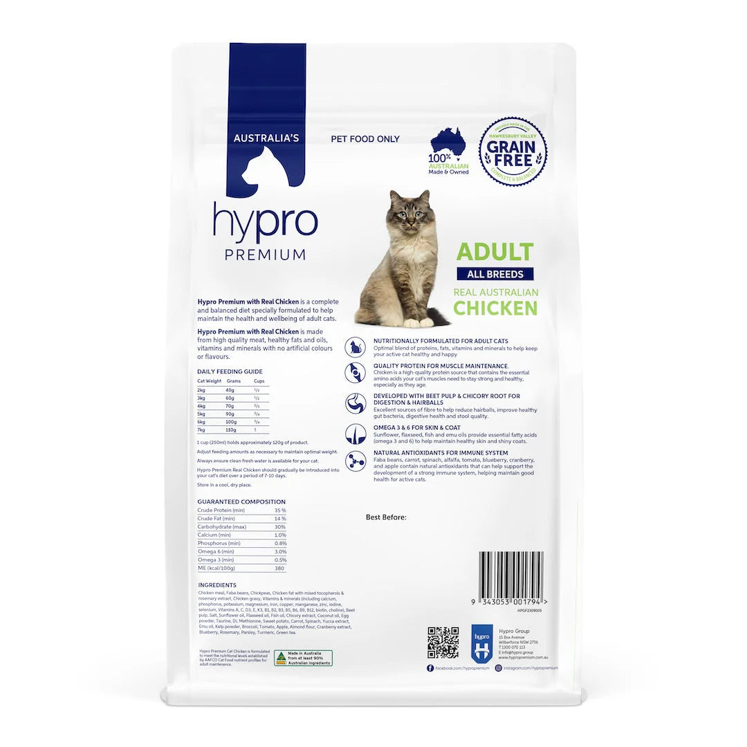 Hypro Premium – Adult Cat – GRAIN FREE – Chicken