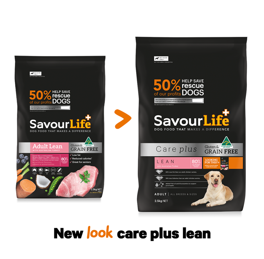 SavourLife – Adult Dog – Care plus – GRAIN FREE – Lean with Australian Turkey