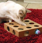 SmartCat Original Peek-And-Play Interactive Cat Toy Box With Bonus Toys