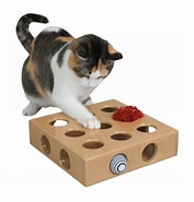 SmartCat Original Peek-And-Play Interactive Cat Toy Box With Bonus Toys