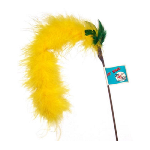 Go Cat Feather Cat Teaser Toy - Short Cat Tail