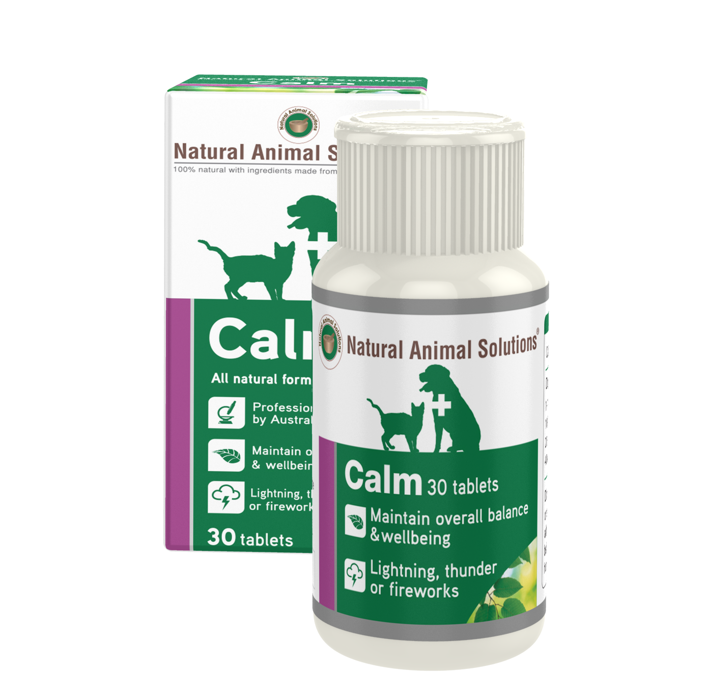 Natural Animal Solutions Calm - 30 Tablets by Natural Animal Solutions